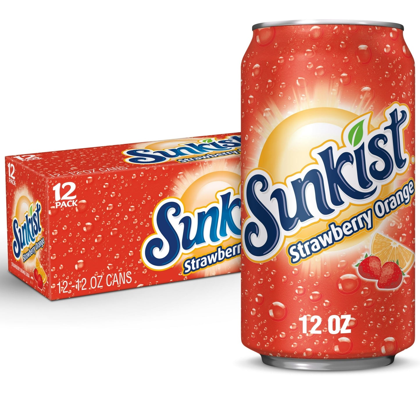 12 Pack Sunkist Strawberry Orange