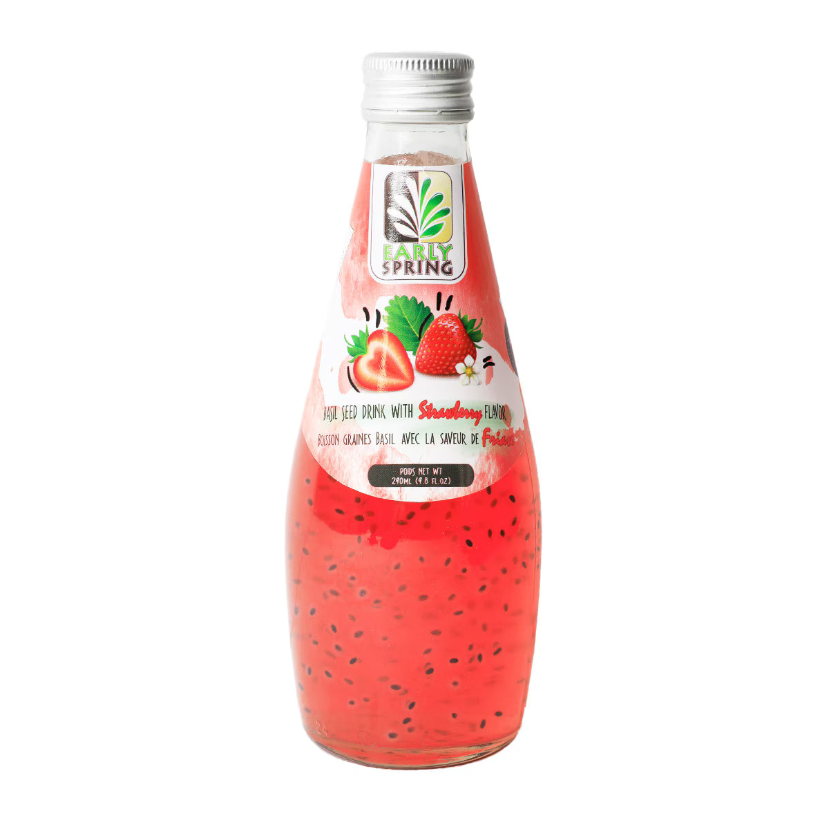 Basil Seed Drink Strawberry Flavor - Thailand (290ml x 24) - ON