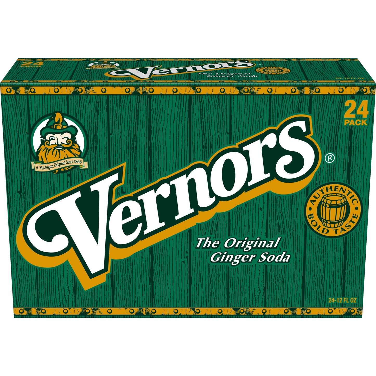 24 Pack - Vernors 12 Oz