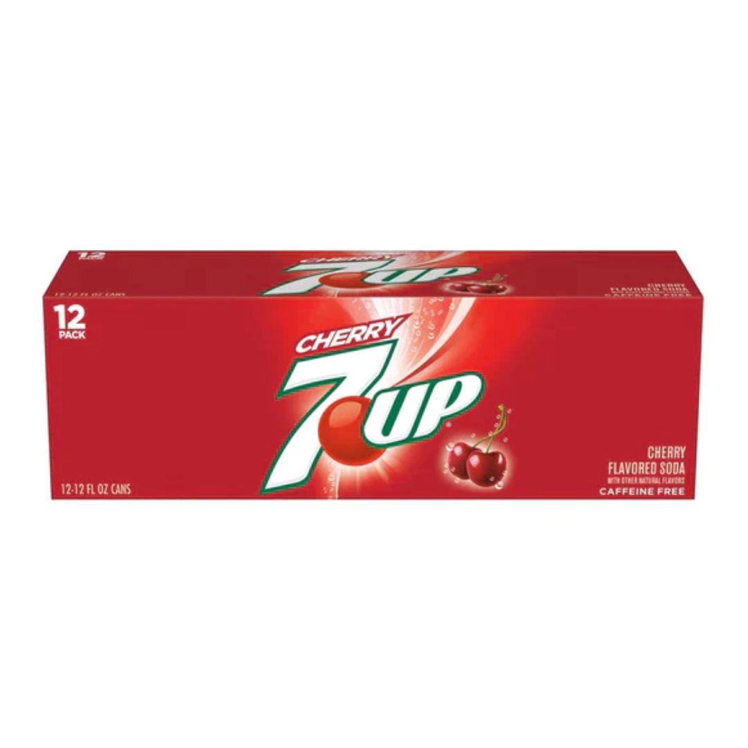 12 Pack 7up Cherry Flavor Soda