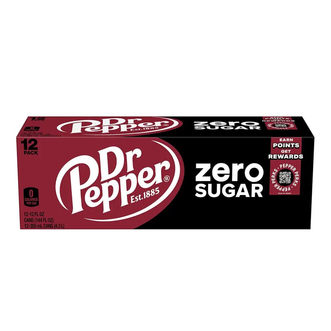 12 Pack Dr Pepper Zero Sugar