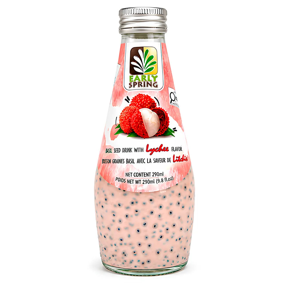 Basil Seed Drink Lychee Flavor - Thailand (290ml x 24) - LM