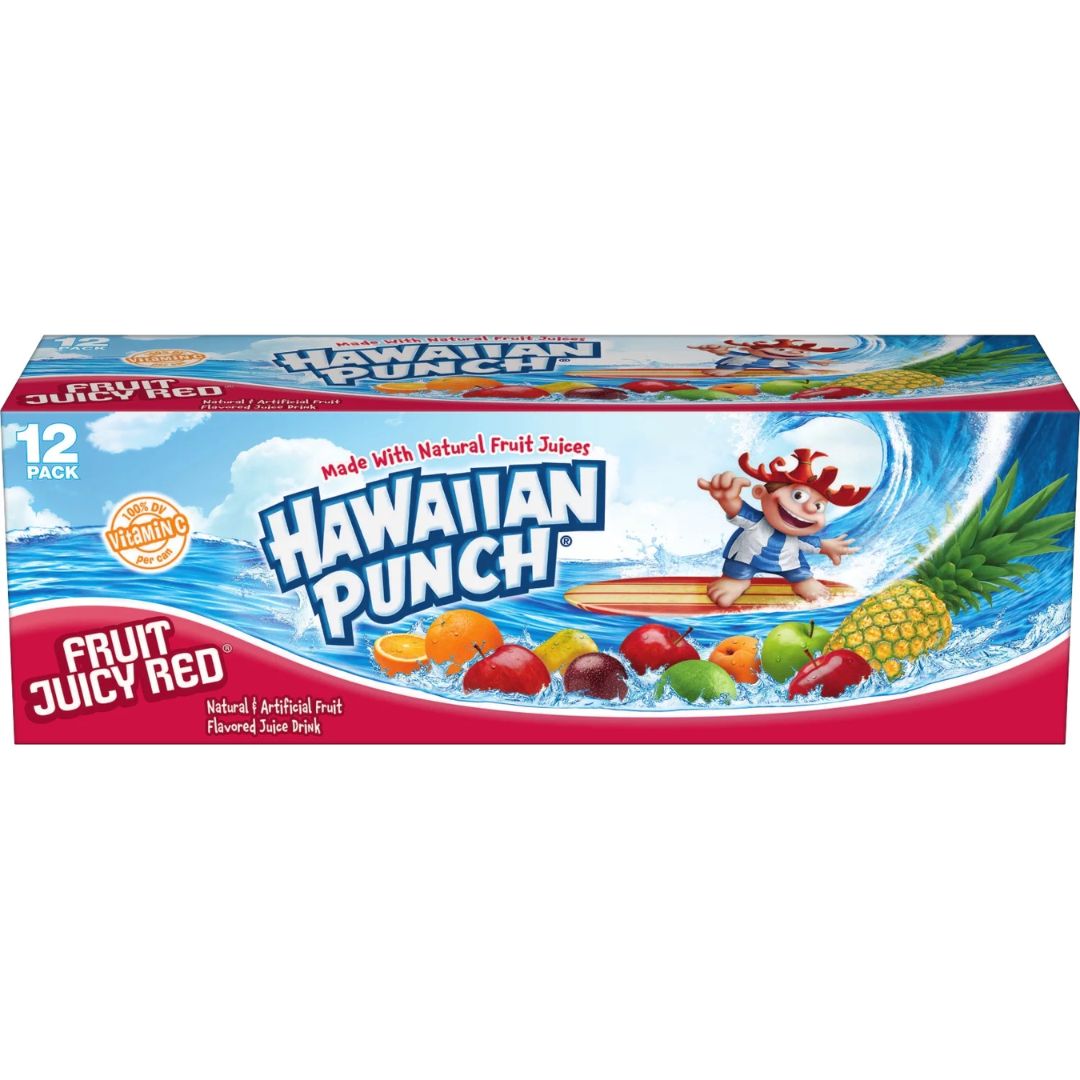 12 pack Hawaiian Punch Fruit Juicy Red