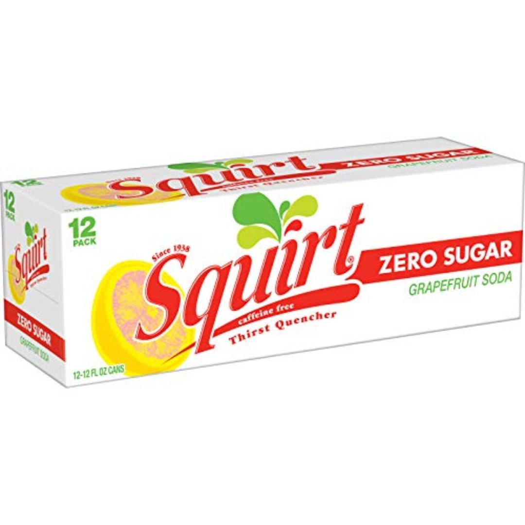 12 pack Squirt Grapefruit Zero Sugar Soda