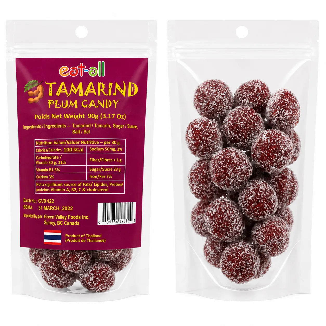 Eatall Tamarind Tangy Plum Flavor - Thailand (90g x 24) - ON