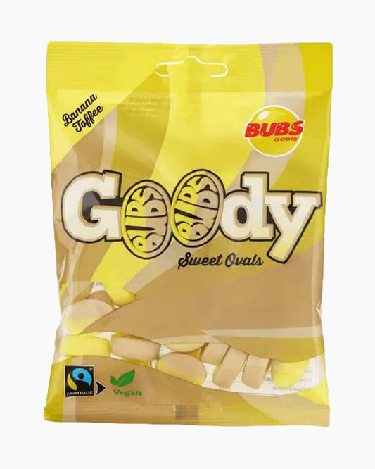 12 Pack Bubs - Goody Oval Banana & Toffee Sweden