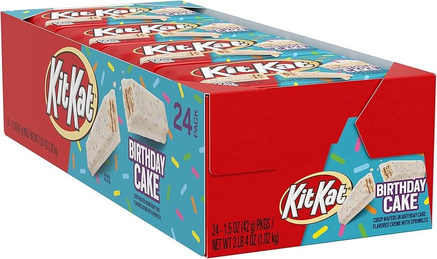 24 Pack KitKat Birthday Cake King Size