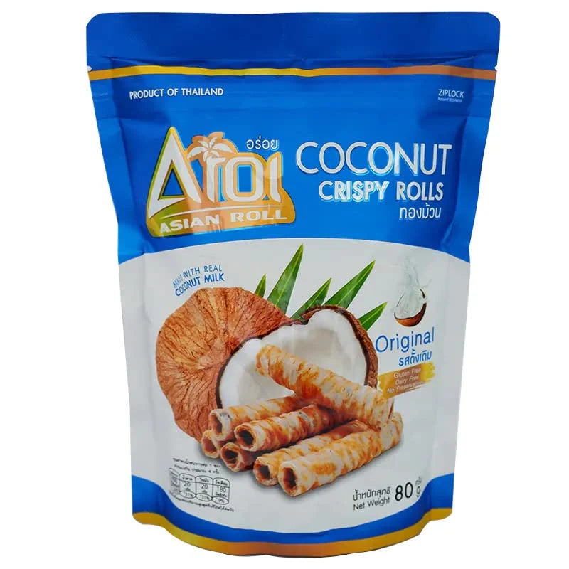 Aroi Coconut Rolls Original - Thailand (80g x 20) - ON