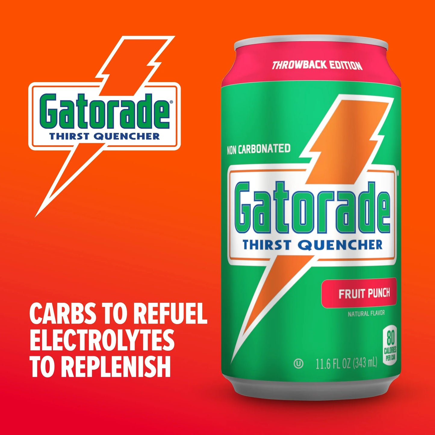 Gatorade Nc Drink Can Fruit Punch 36 Pack x 12Oz