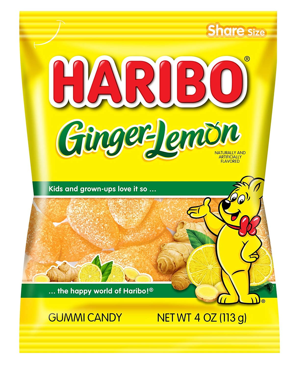 12 Pack Haribo Ginger-Lemon