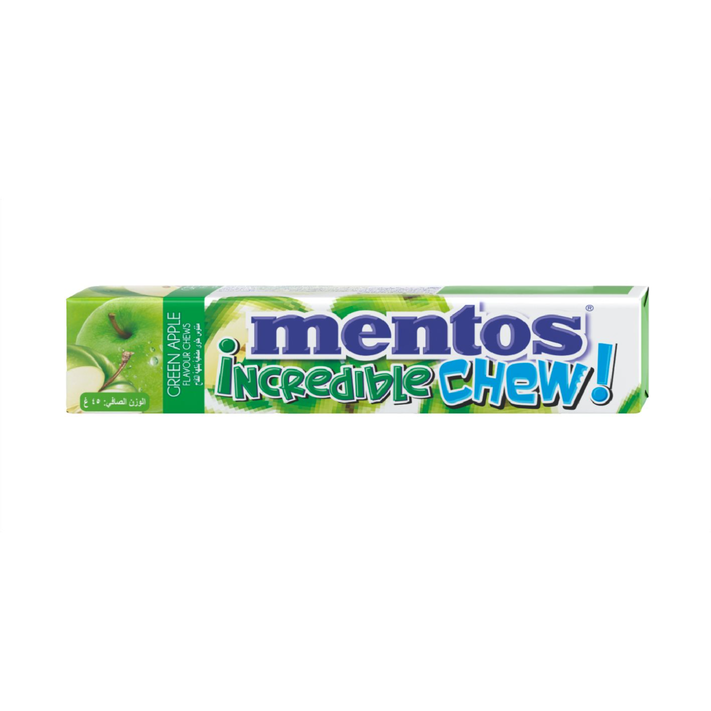 Mentos Incredible Chew Green Apple (45g x 20)