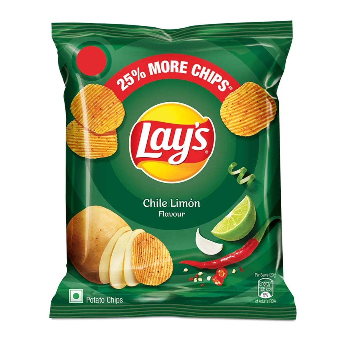 Lays Chilli Lemon - India (52gr x 40) - ON