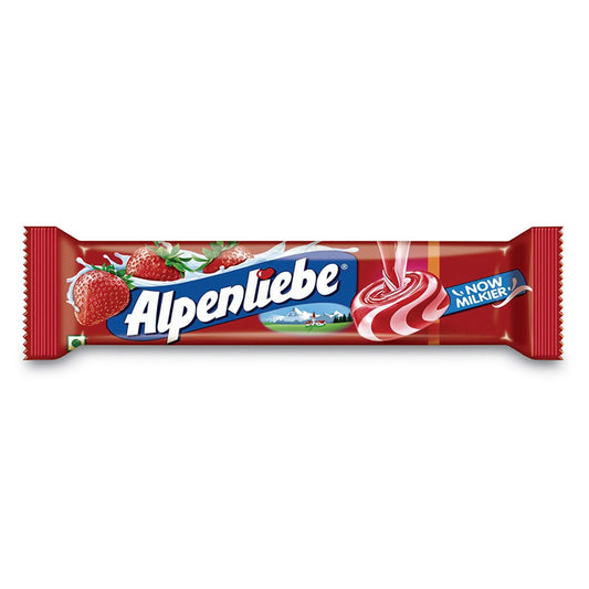 Alpenliebe Strawberry Sticks - India (24.8g x 24) - ON