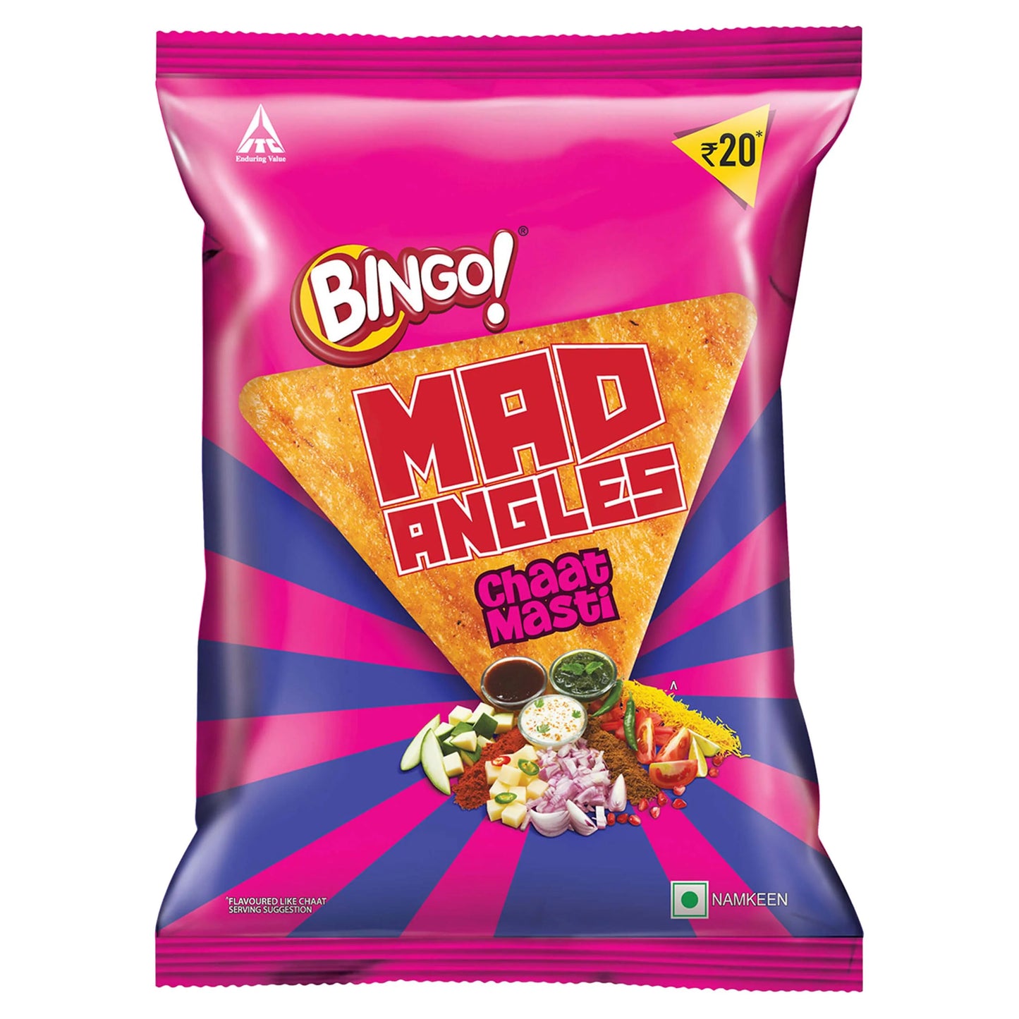 Mad Angles Bingos Chaat Masti - India (60gm x 56) - ON