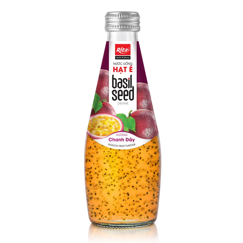 Basil Seed Drink Passion Fruit Flavor (290ml x 24)