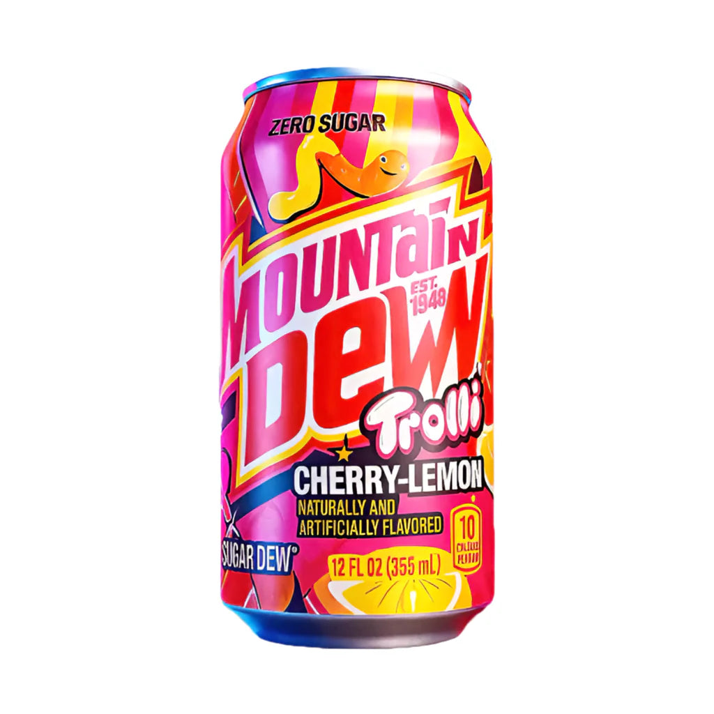 Mtn Dew Trolli Cherry Lemon Can 12 Oz - 12 Pack