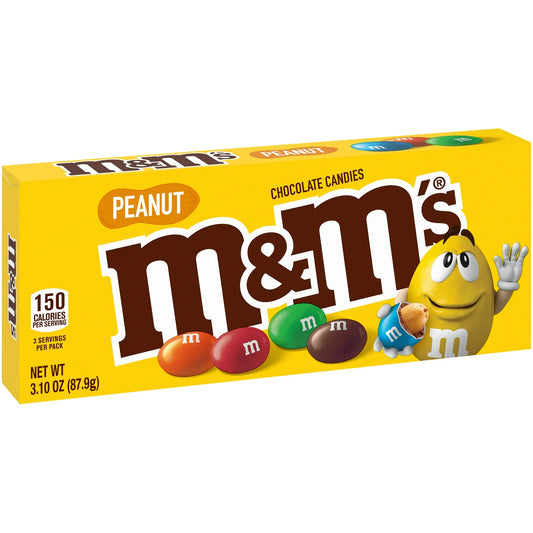 M&M Peanut Candy (12 X 3.1Oz)