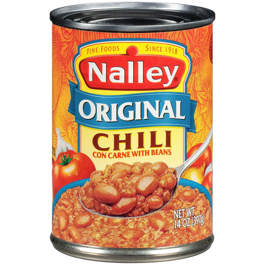 Nalley Original Chili Con Carne with Beans (12 x 14 Oz)