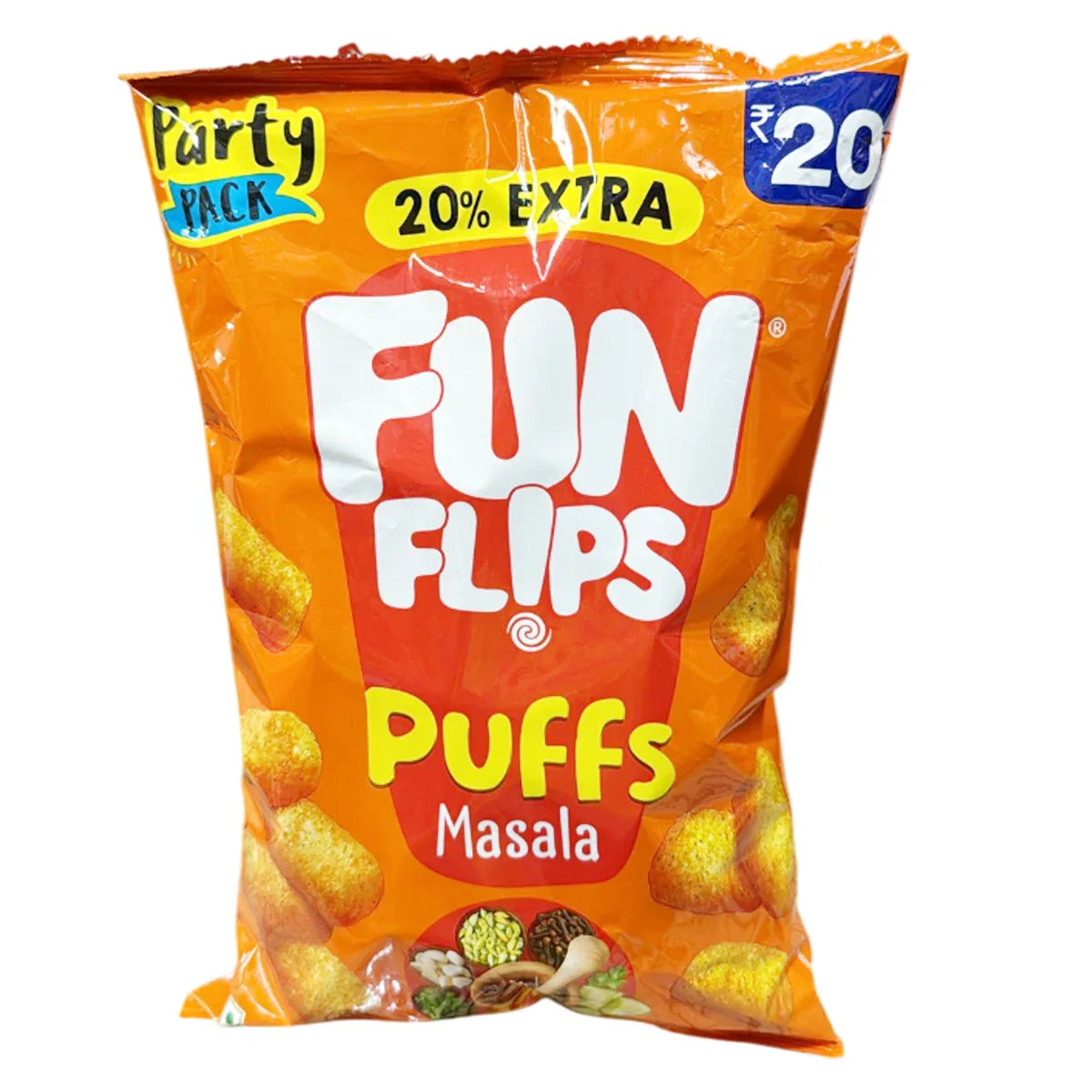 Funflips Masala Puffs - India (65g x 60) - ON