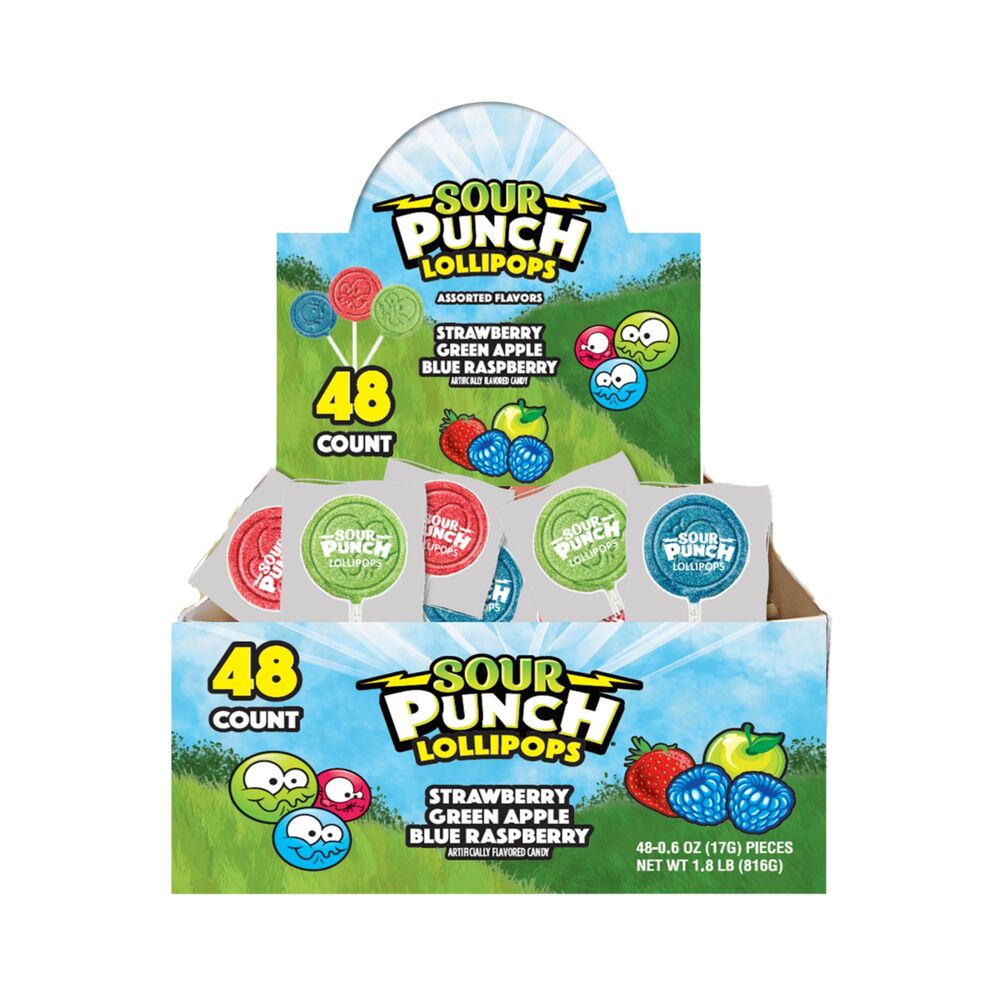 Sour Punch Lollipop 48 Packs