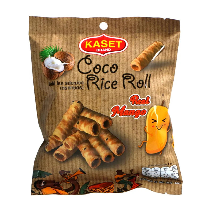 Coco Riz Coconut Roll Mango Flavor (40g x 20)