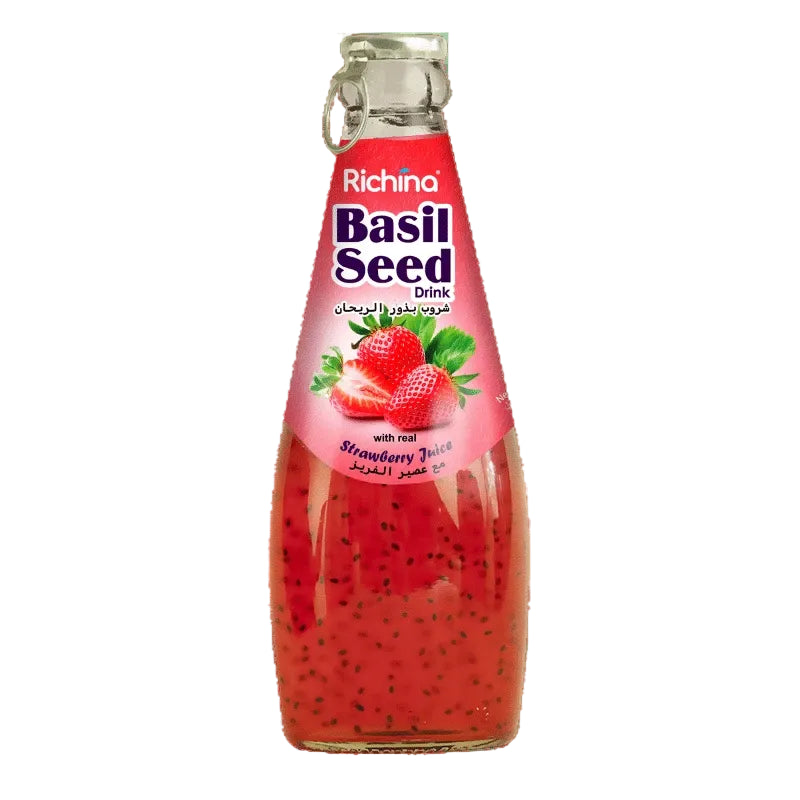 Basil Seed Drink Strawberry Flavor (290ml x 24)