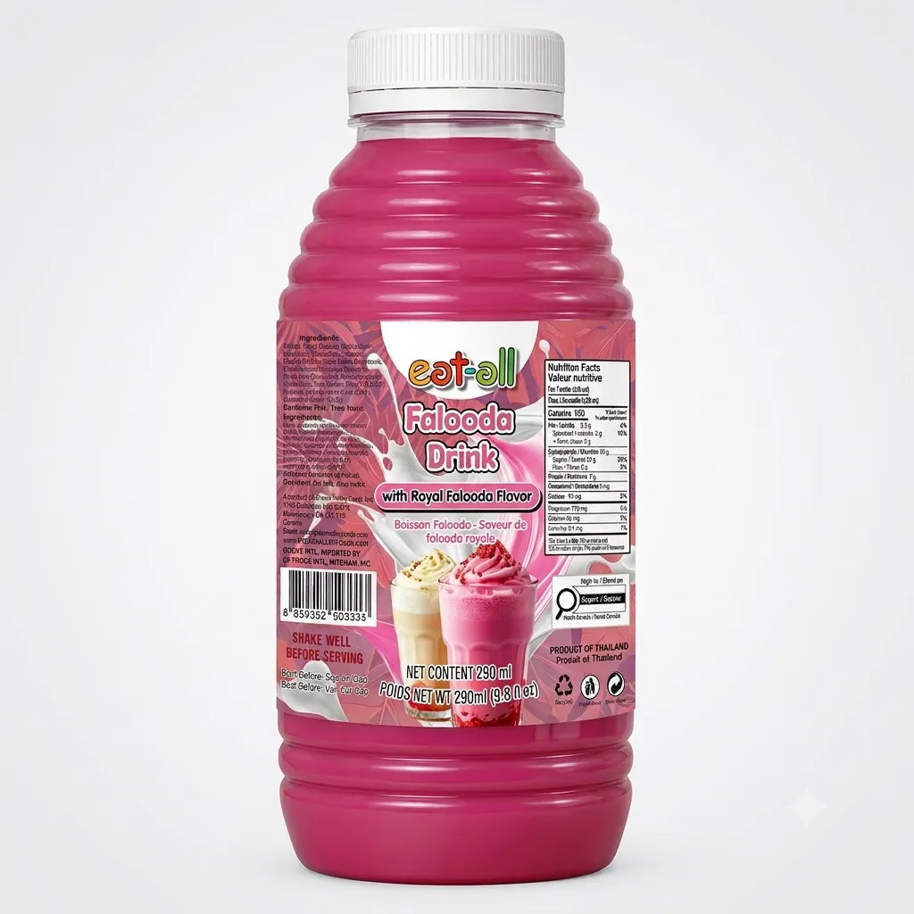 Eat-all Falooda Drink with Royal Falooda Flavor (290ml x 24)