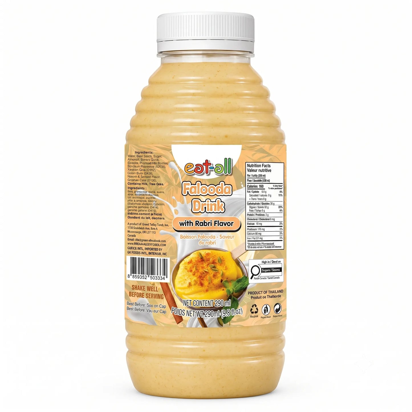Eat-all Falooda Drink with Rabri Flavor (290ml x 24)
