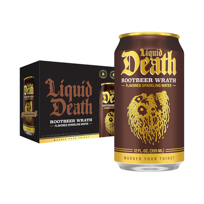 Liquid Death Rootbeer Wrath Flavor Cans (24 x 12 Oz)