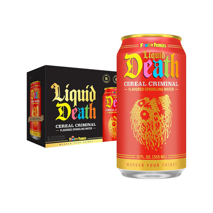 Liquid Death Cereal Criminal Flavor Sparkling Water (24 x 12 Oz)
