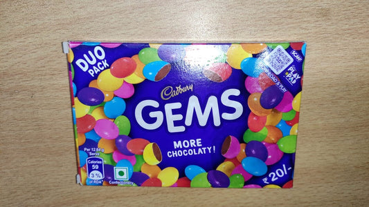 Cadbury Gems Duo - India (25.28g x 12) - ON