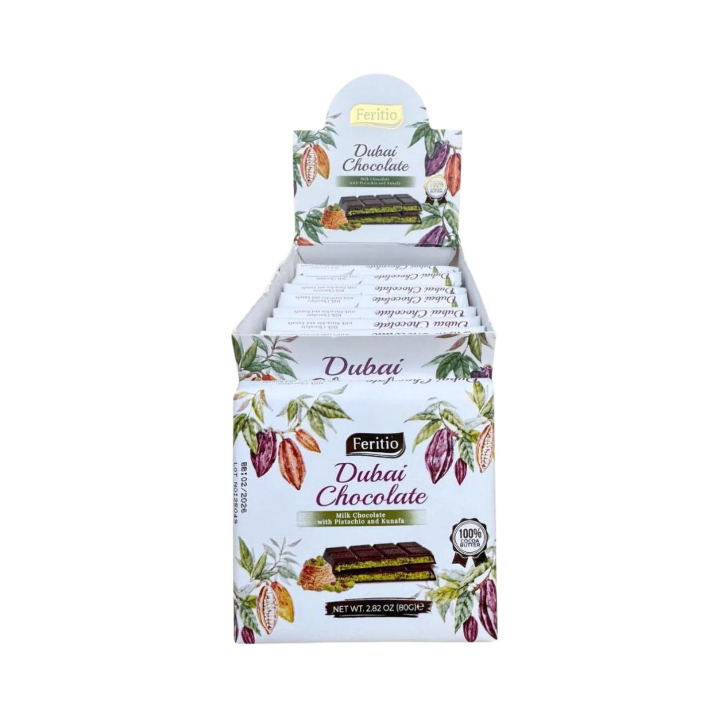 Feritio Dubai Chocolate Stnd 2.82 Oz - 9 Pack